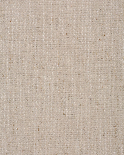 Atlas Midcentury Ottoman in Performance Chenille Linen Blend - 31.5" / Snow