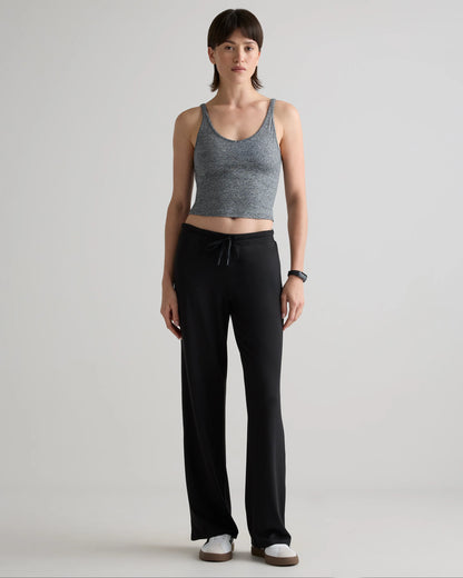 Flowknit Wide Leg Pants - XS / Black