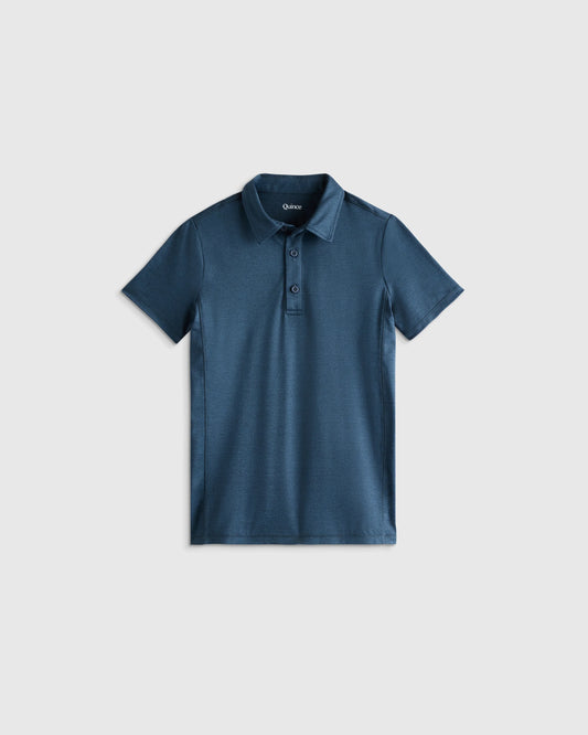 Flowknit Breeze Polo - 2T / Heather Ocean Navy