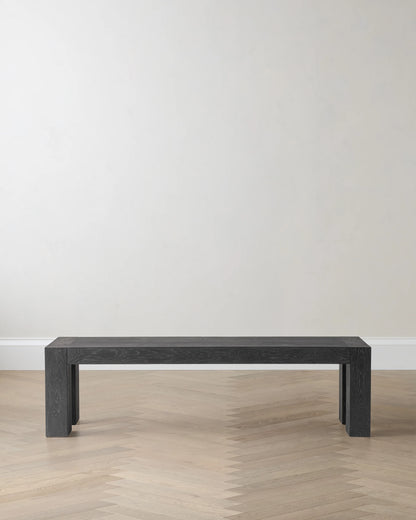 Reclaimed Oak Parsons Dining Bench - One Size / Weathered Oak