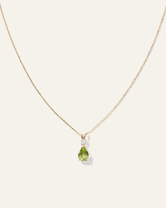 14K Gold Diamond & Semi-Precious Gemstone Drop Necklace - One Size / Yellow Gold