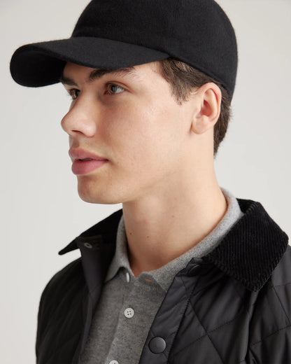 Cashmere Baseball Cap - XS/S / Black