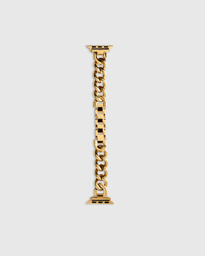 Stainless Steel Bracelet Chain Smartwatch Band - 38mm - 42mm / Gold