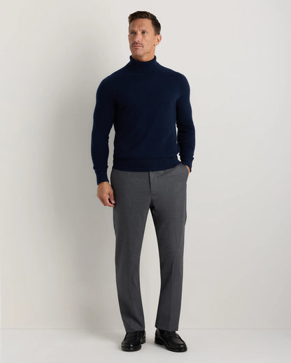 Mongolian Cashmere Turtleneck Sweater - S / Black