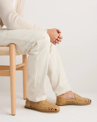 Handcrafted Leather Huarache Sandal - 7 / Brandy