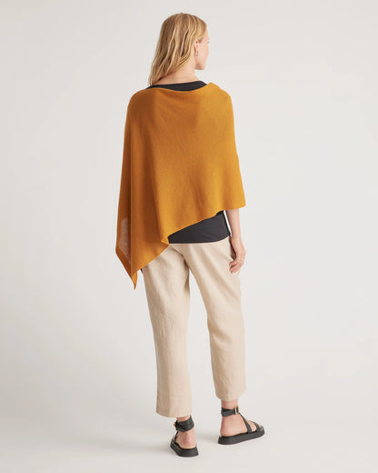 Lightweight Cotton Cashmere Nursing Shawl - One Size / Pale Custard Yellow