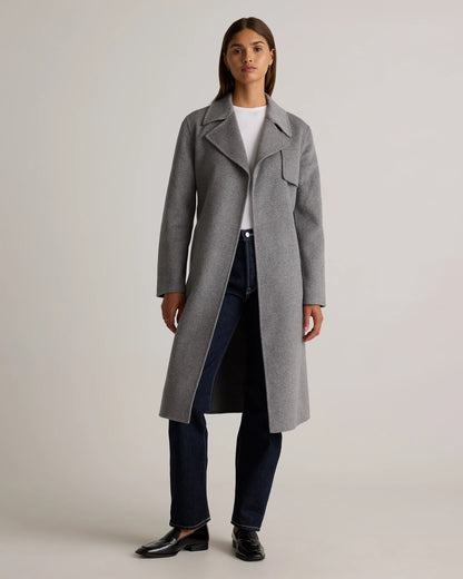 Double-Faced Merino Wool Trench Coat - XS / Caramel