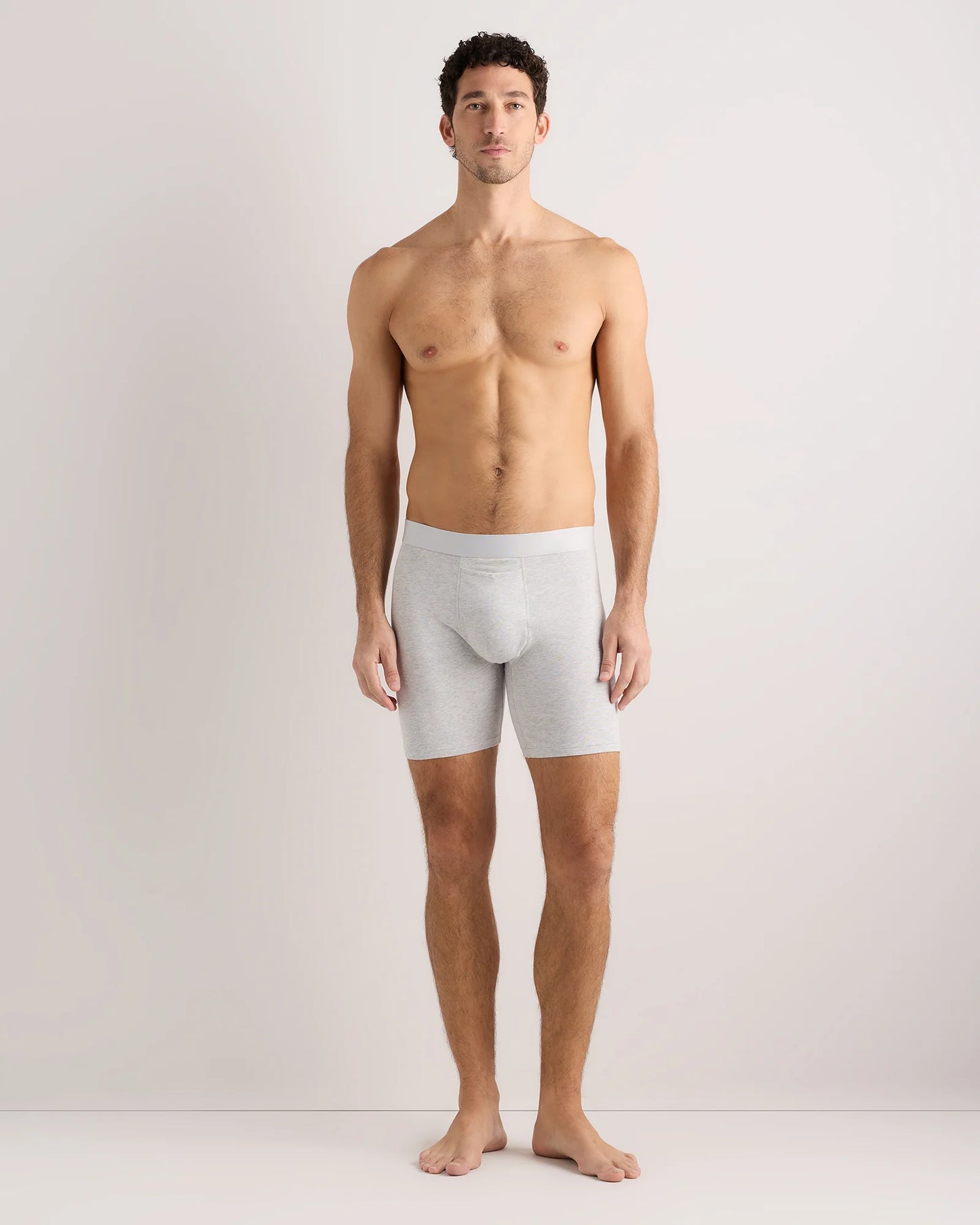 Organic Cotton 6'' Boxer Brief (3-pack) - XS / Light Grey