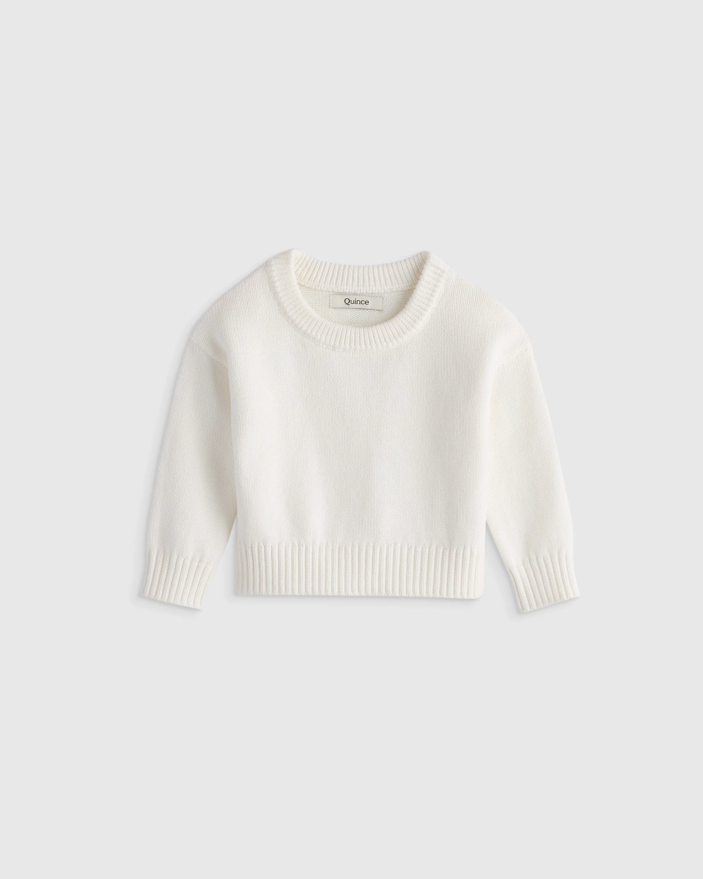 100% Organic Cotton Crewneck Sweater - 9-12M / Navy/White