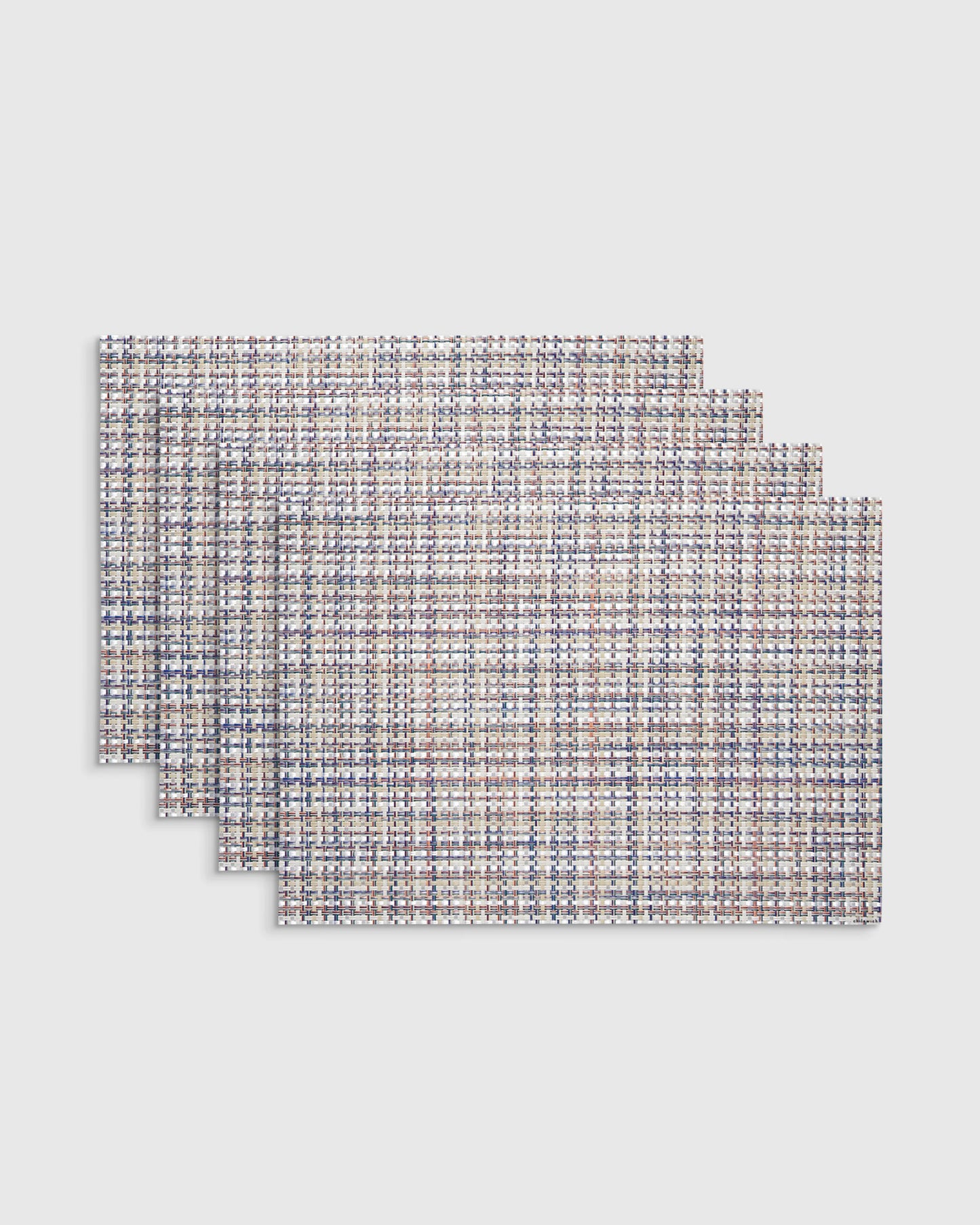 Basketweave Easy-Care Rectangular Placemat, Set of 4 by Chilewich - One Size / Celadon