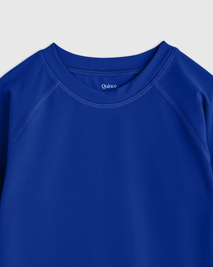 Long Sleeve Raglan Rash Guard - 6 / Island Aqua