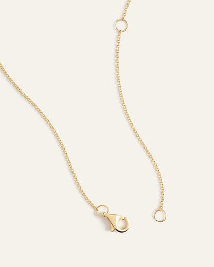 14K Gold Diamond Bezel Station Necklace - One Size / Yellow Gold