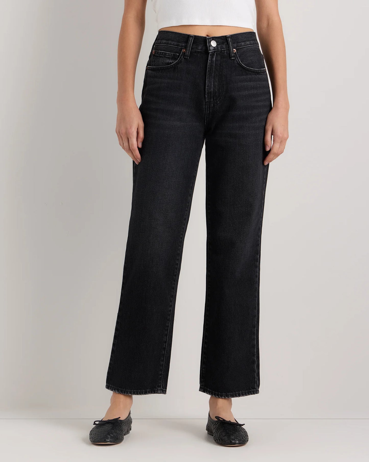 Bella Rigid Straight Jeans - 24 / Powder Blue Raw Hem