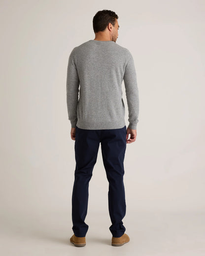 Mongolian Cashmere V-Neck Sweater - S / Oatmeal