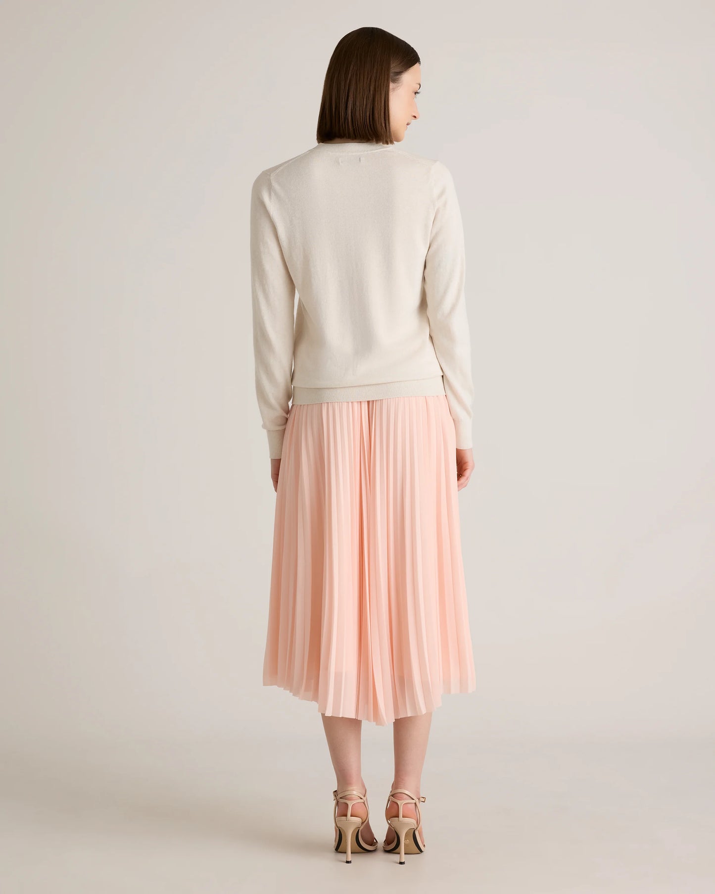 Lightweight Cotton Cashmere Crew Sweater - XS / Mountain Spring Blue