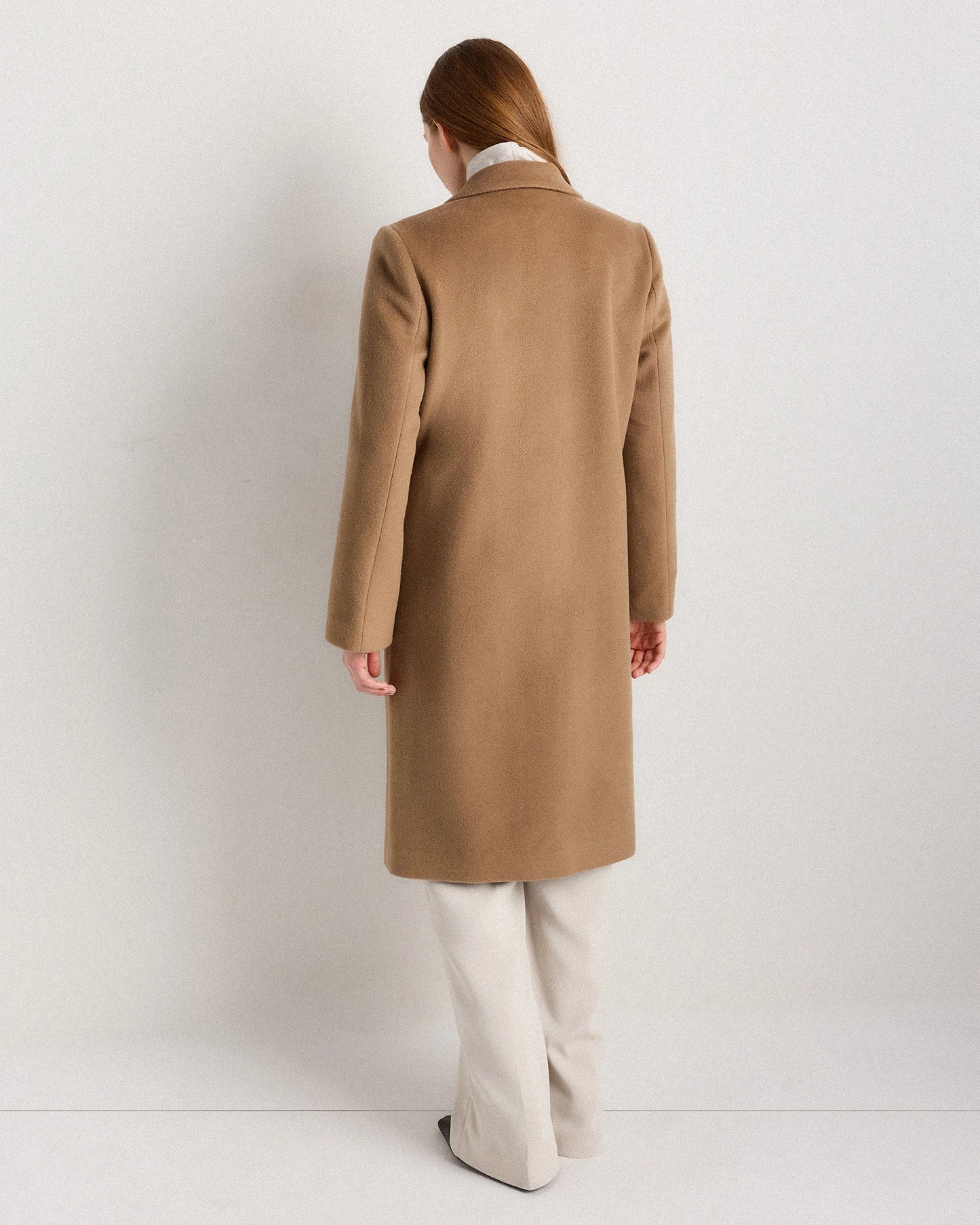 Wool Cashmere Blazer Coat - XS / Mocha Brown