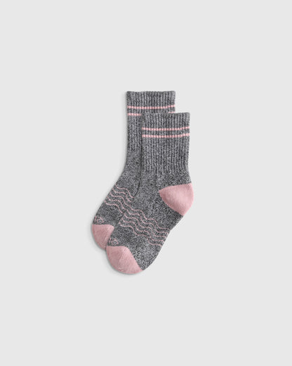 Kids Organic Cotton Quarter Crew Socks 8-Pack - S / White