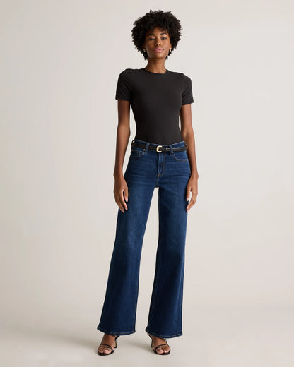 Bella Stretch Wide Leg Jeans - 24 / Frosted Blue