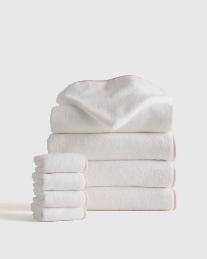 Organic Turkish Cotton Kids Bath Bundle 8-Pack - One Size / Light Blue