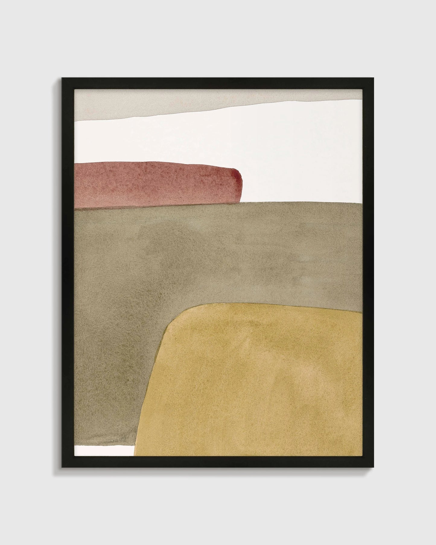 Suspension in Yellow by Julia Balfour - 21.25"x26.25" / Oak