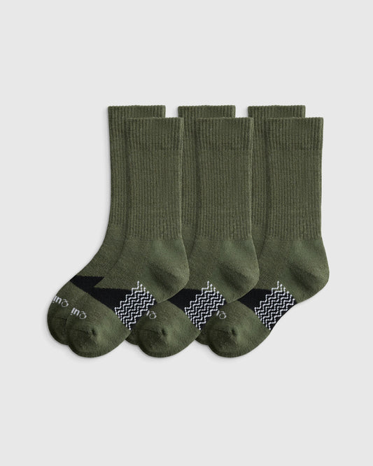 Alpaca Boot Socks (3-Pack) - S / Military Olive