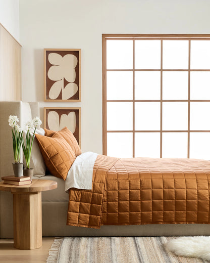 Bamboo Box Quilt - Twin / Sage