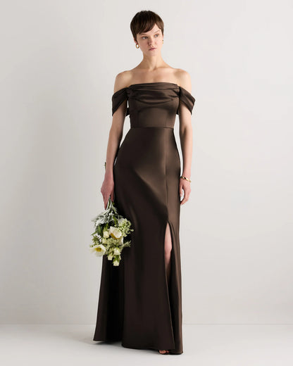 Aurora Stretch Satin Convertible Dress - 0 / Garden Sage Green