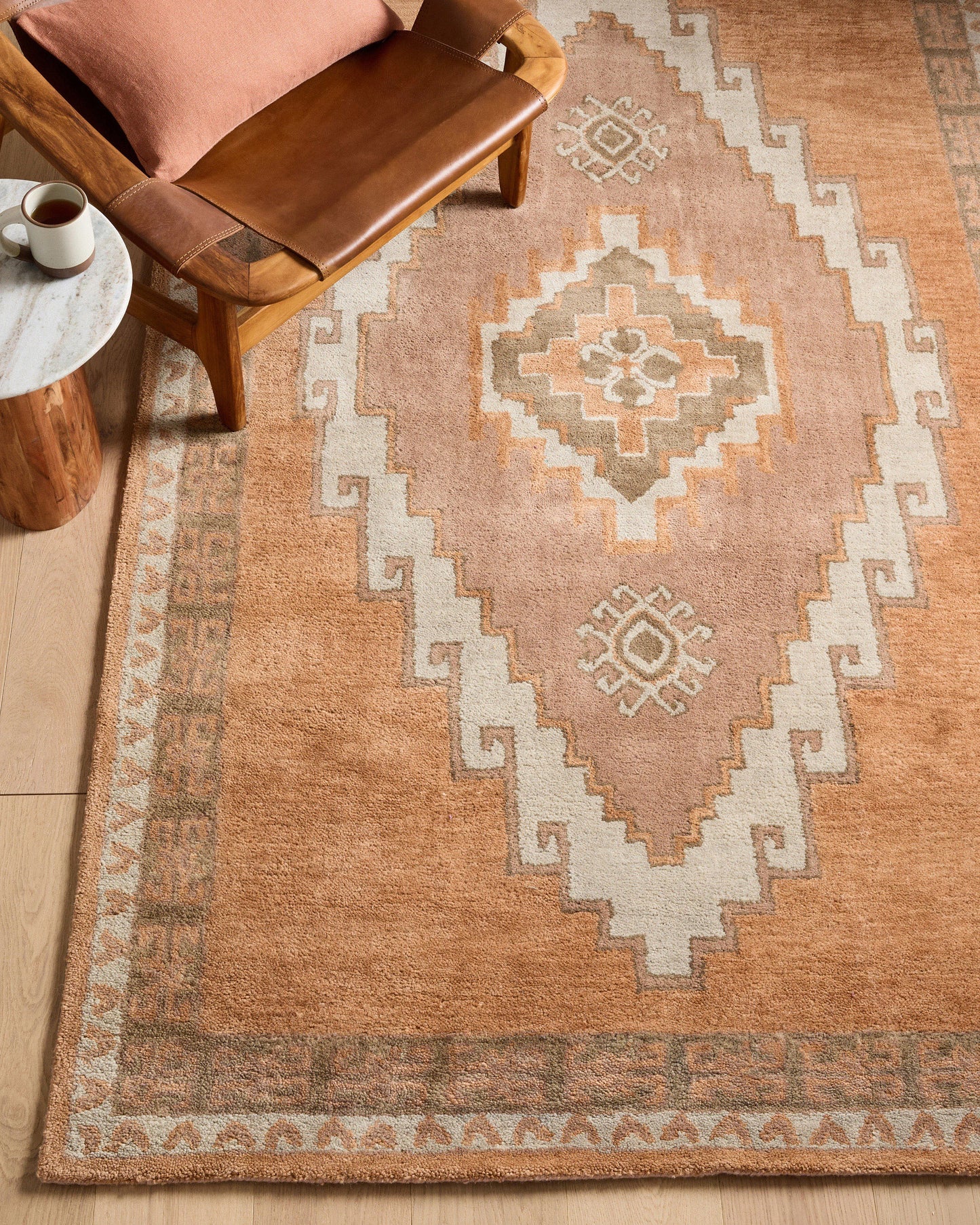 Laleh Wool Rug - 3' x 5' / Copper