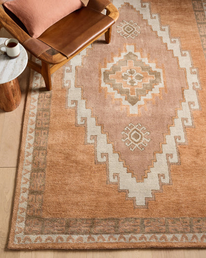 Laleh Wool Rug - 3' x 5' / Copper