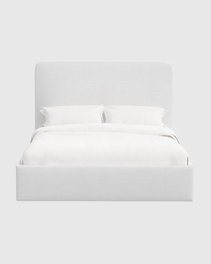 100% Linen Curved Bed - Full / Canvas