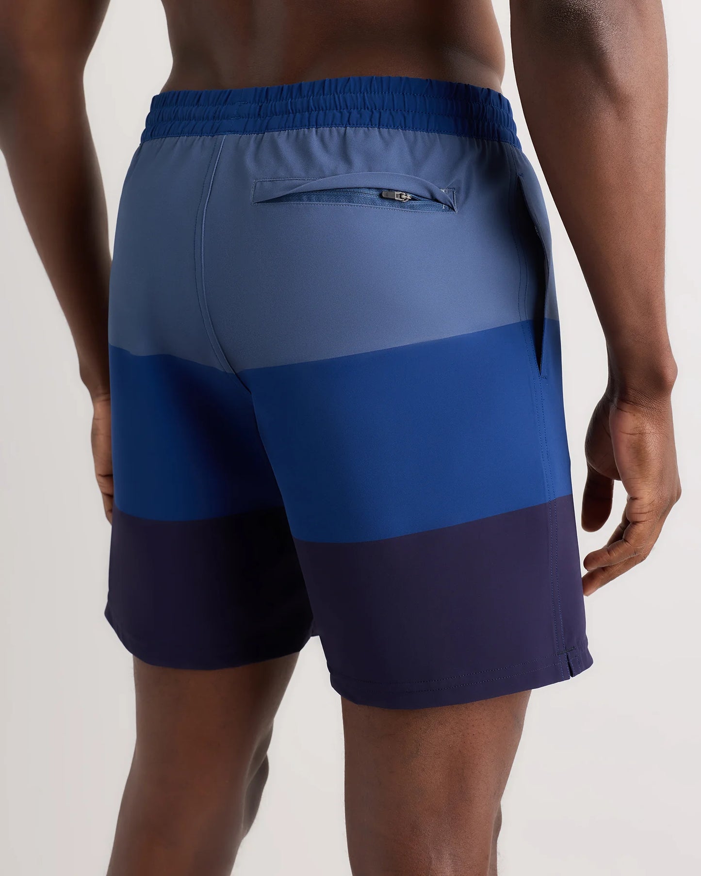 Italian Swim Trunks - 7" - XS / Navy Diamond Geo