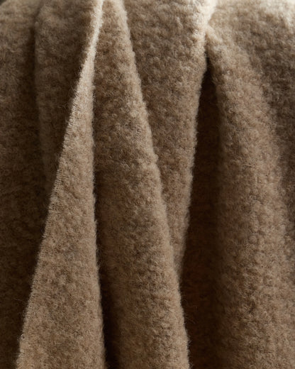 Alpaca Boucle Throw - 50x70 / Ivory
