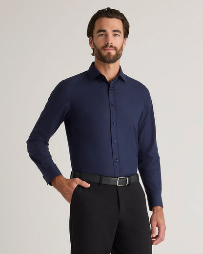 Organic Cotton Cashmere Dress Shirt - XS / Pale Blue