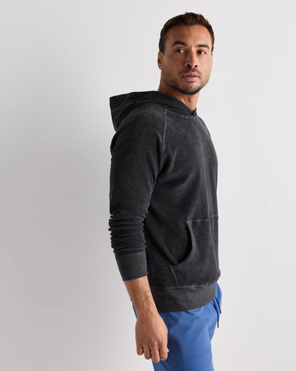 100% Organic Cotton Terry Towel Pullover Hoodie - S / Deep Navy