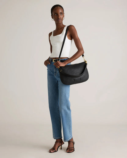 Sloane Handwoven Shoulder Bag - One Size / Cognac
