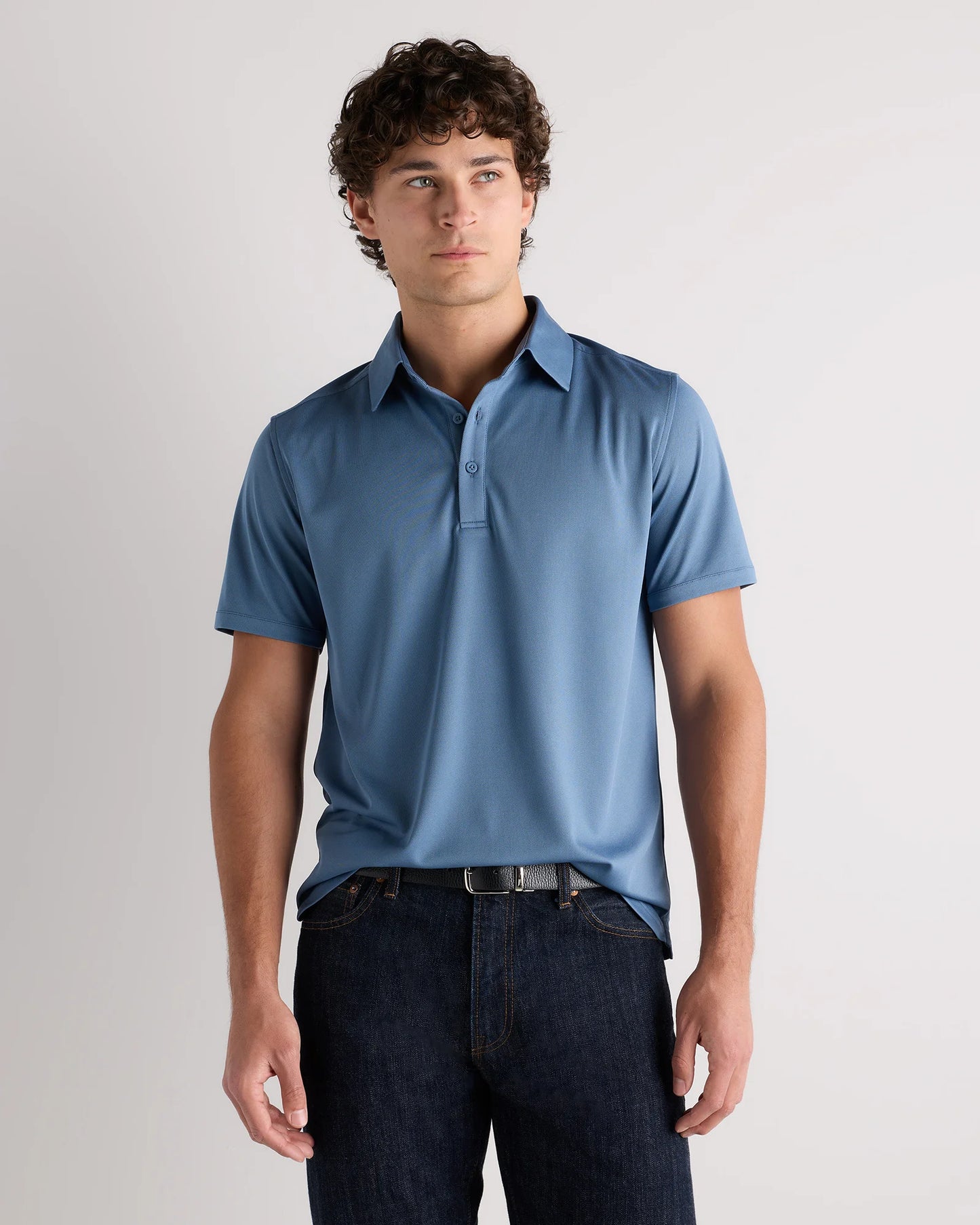 Commuter Stretch Pique Polo - S / Dark Coal