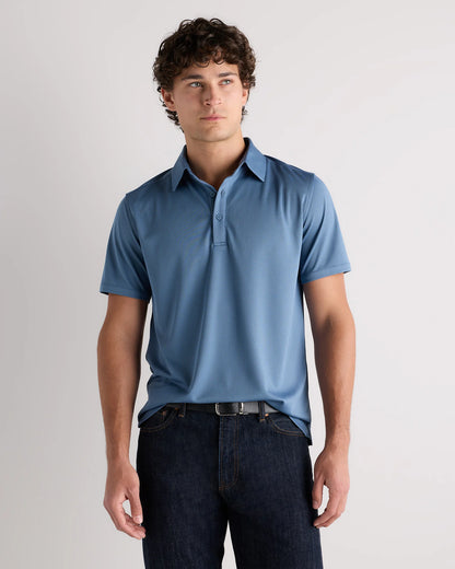 Commuter Stretch Pique Polo - S / Dark Coal