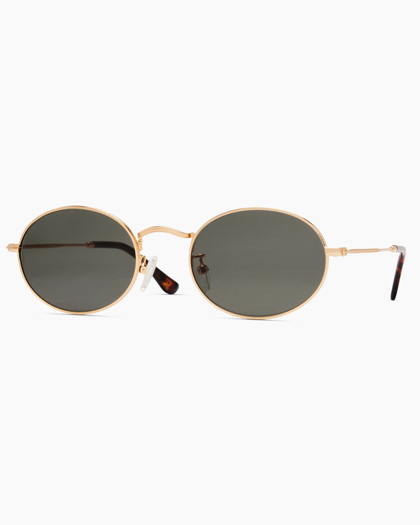 Venice Polarized Stainless Steel Sunglasses - Standard / Gold with Green lens