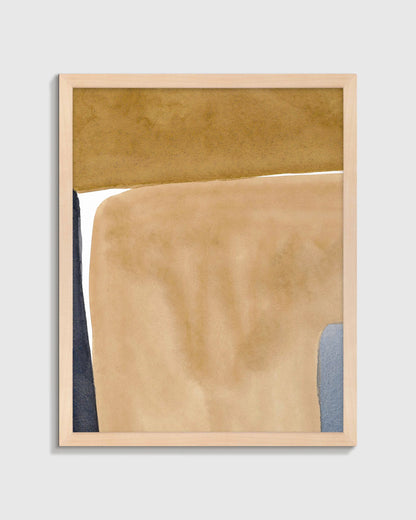 Suspension in Umber by Julia Balfour - 21.25"x26.25" / Oak