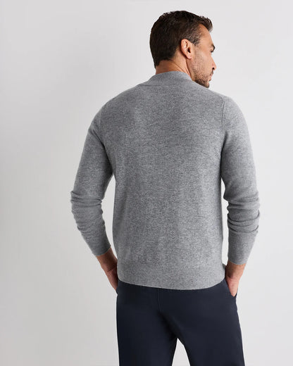 Mongolian Cashmere Full Zip Sweater - S / Teak