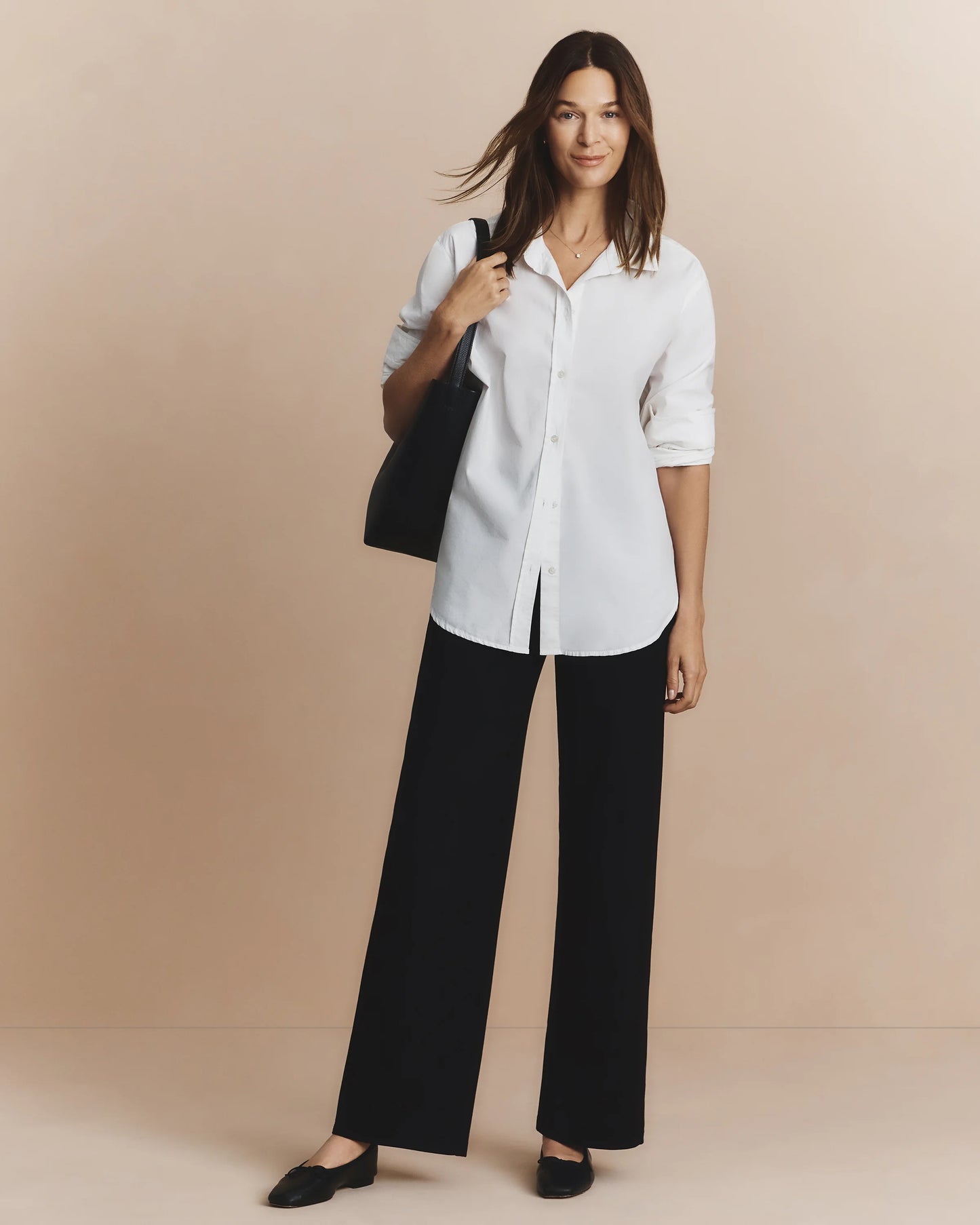 Ultra-Stretch Ponte Wide Leg Pants - XS / Espresso