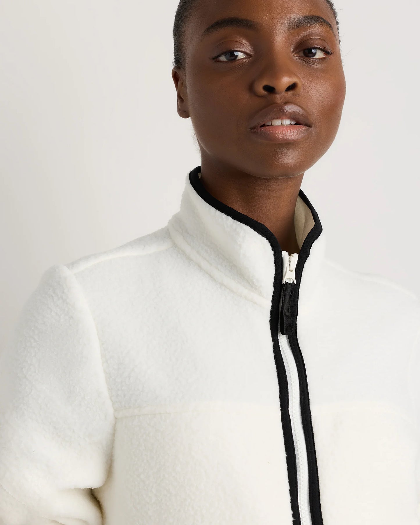 Sherpa Full-Zip Jacket - XS / Deep Navy/Spa Blue