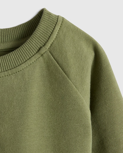 Organic Cotton French Terry Crew Neck Sweatshirt - 3-6M / Blue Stars