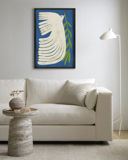 Peace Dove by Marco Marella - 26"x38" / Black