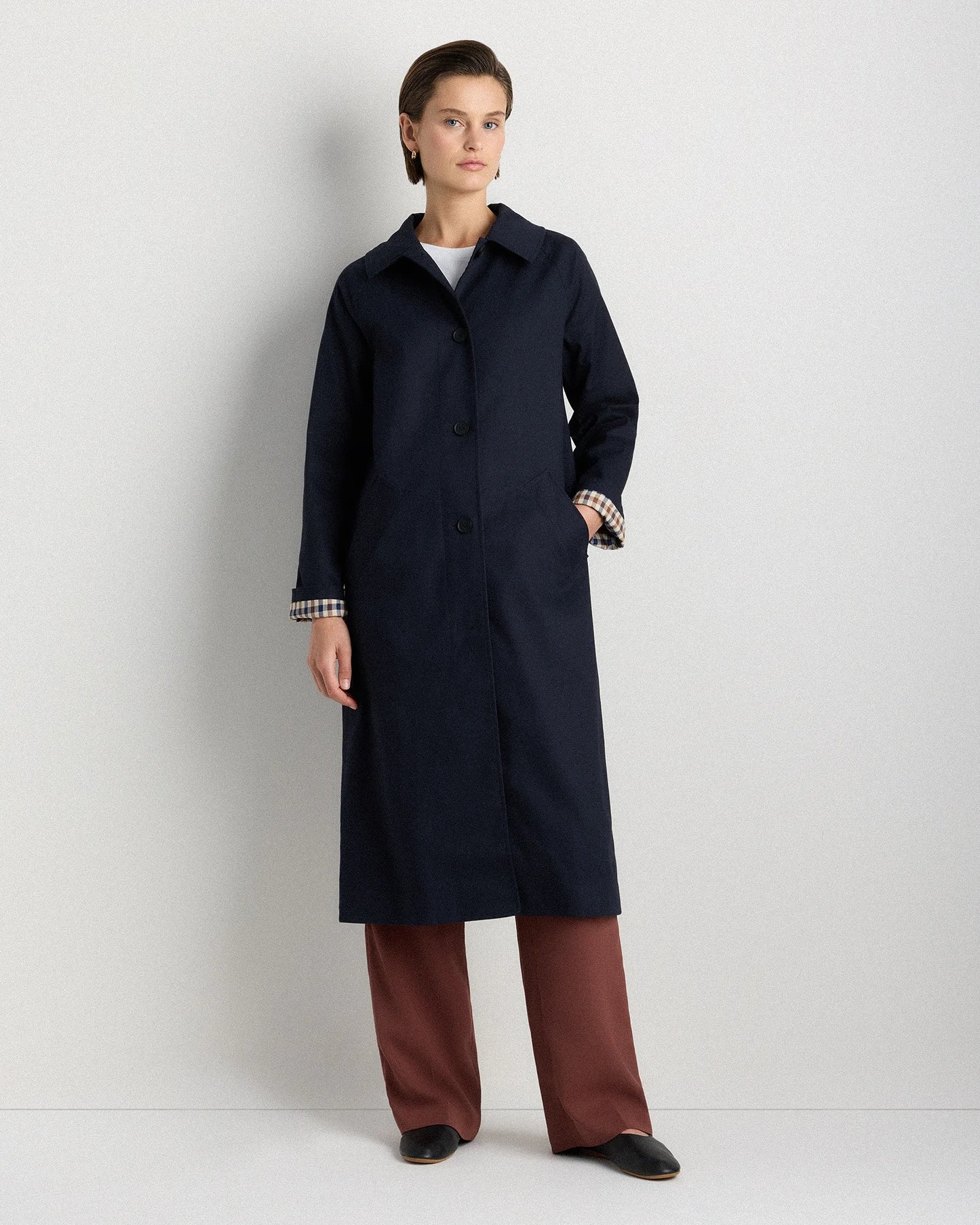 Comfort Stretch Mac Coat - XS / Light Khaki