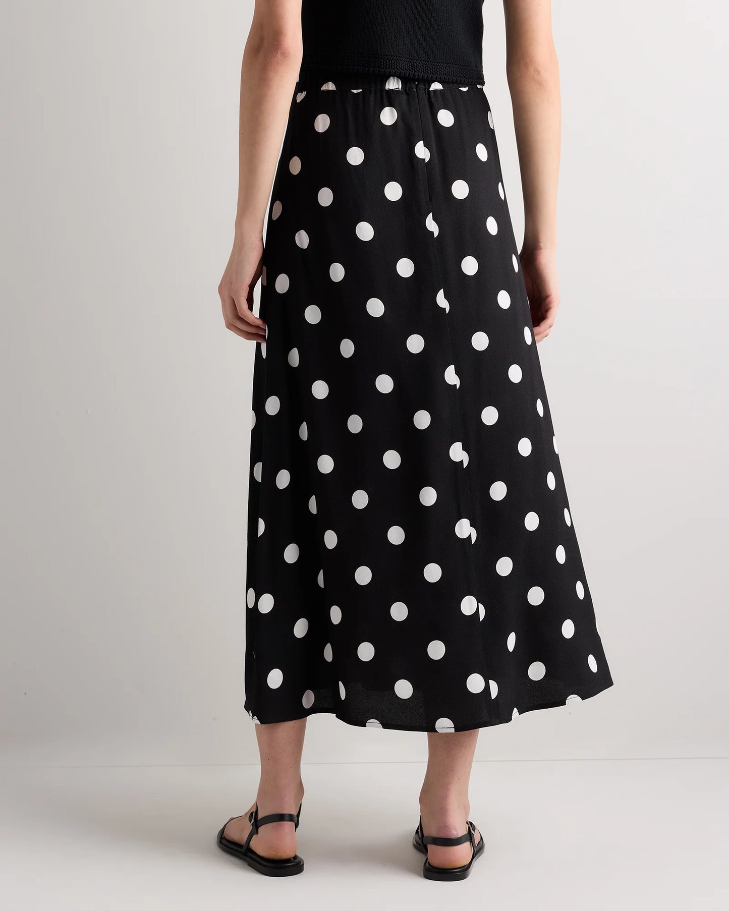 Lightweight Crepe Slip Skirt - XS / Moonstone Blue