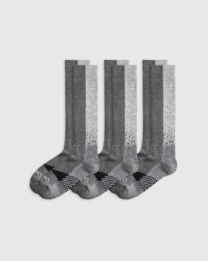 Alpaca Lightweight Ski Socks (3-Pack) - S / White/Navy