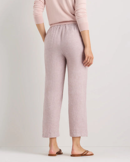 100% European Linen Pants - XS / White