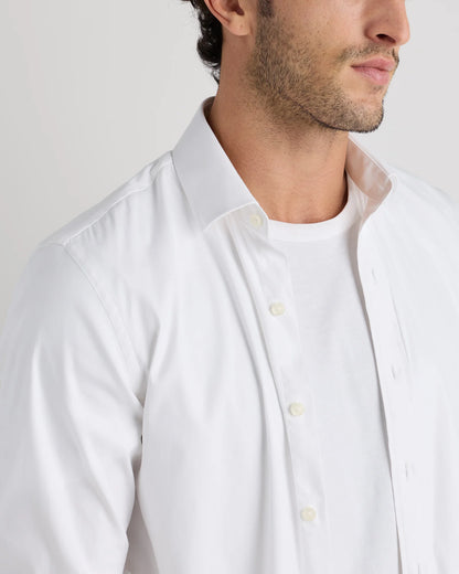 Comfortflex Performance Dress Shirt - S / Blue Stripe