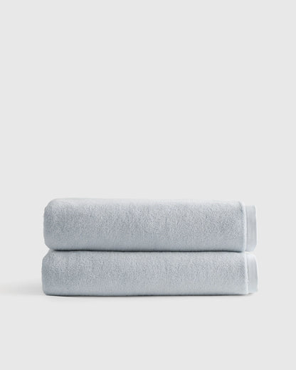 Plush Organic Turkish Cotton Bath Sheet (Set of 2) - One Size / White